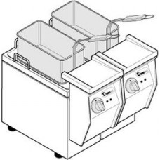 Фритюрница Tecnoinox FR4+4/3 122274 80213